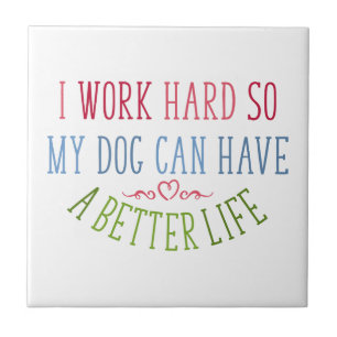 Hund Lover Design I Arbeit hart Fliese