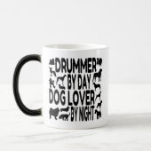 Hund Lover Drummer Verwandlungstasse (Links)
