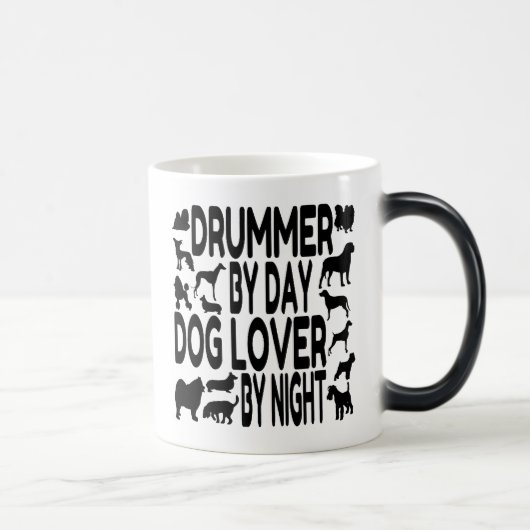 Hund Lover Drummer Verwandlungstasse (Rechts)