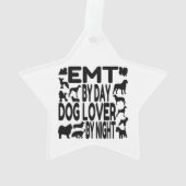 Hund Lover EMT Ornament (Rückseite)