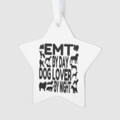 Hund Lover EMT Ornament (Vorderseite)