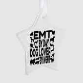 Hund Lover EMT Ornament (Vorderseite)