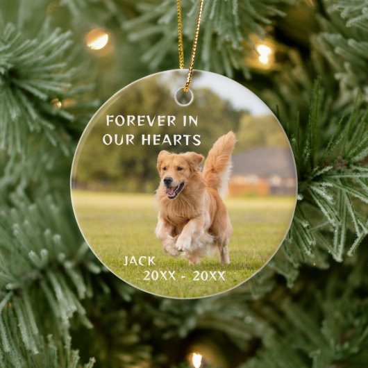 Hund Lover Foto Pet Memory Ornament (Baum)