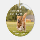 Hund Lover Foto Pet Memory Ornament (Links)
