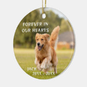 Hund Lover Foto Pet Memory Ornament (Links)