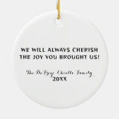 Hund Lover Foto Pet Memory Ornament (Hinten)