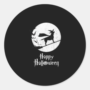 Hund Lover   Frohe Halloween-Labrador Hexenmeister Runder Aufkleber