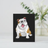 Hund Lover | Funny English Bulldog Welppy Gift Dankeskarte (Stehend Vorderseite)