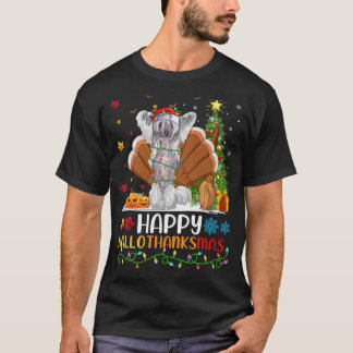 Hund Lover Funny Happy Chinese Crested Dog HalloTh T-Shirt