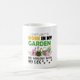 Hund Lover Gardener Garden Haustiere Pflanze Garte Kaffeetasse