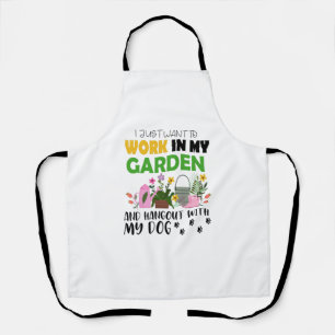 Hund Lover Gardener Garden Haustiere Pflanze Garte Schürze