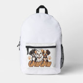 Hund Lover Geburtstagsschule Rucksack (Vorderseite)