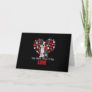 Hund-Lover-Geschenk für Frauen, meine Boston-Terri Dankeskarte