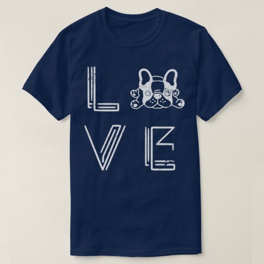 Hund Lover Geschenk Niedlich Frenchie T-Shirt (Design vorne)