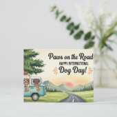 Hund Lover Golden Retriever Dog Daddy Postkarte (Stehend Vorderseite)