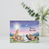 Hund Lover Golden Retriever Postkarte (Stehend Vorderseite)