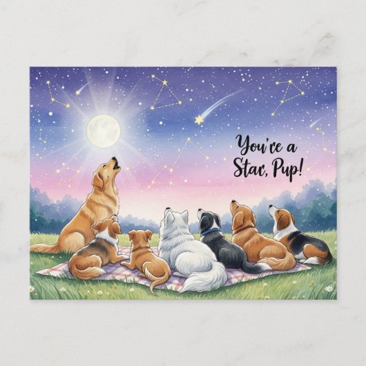 Hund Lover Golden Retriever Postkarte (Vorderseite)