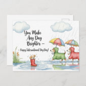 Hund Lover Golden Retriever Postkarte (Vorne/Hinten)