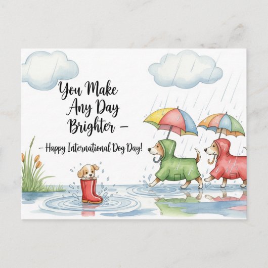 Hund Lover Golden Retriever Postkarte (Vorderseite)