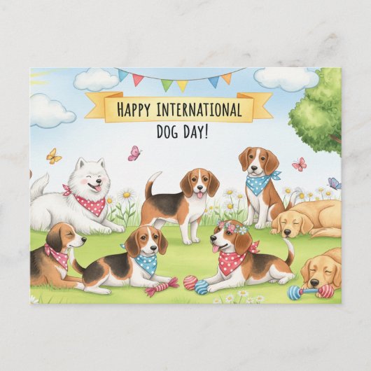 Hund Lover Golden Retriever Vater Dog Daddy Postkarte (Vorderseite)