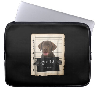 Hund Lover | Guilty Chocolate Labrador Bad Dog Laptopschutzhülle