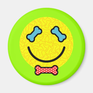Hund Lover - Happy Face Magnet