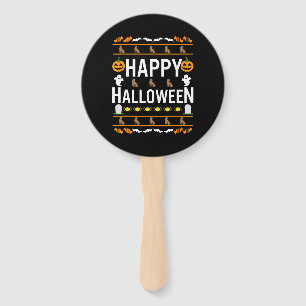 Hund Lover Happy Halloween Chocolate Labrador Fächer