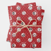 Hund Lover "Happy Woof Year" Geschenkpapier Set (Beispiel)