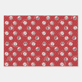 Hund Lover "Happy Woof Year" Geschenkpapier Set (Vorderseite)