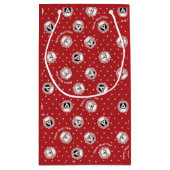 Hund Lover "Happy Woof Year" Kleine Geschenktüte (Rückseite)