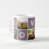 Hund Lover Herz Liebe Foto Collage Kaffeetasse (Vorderseite Links)
