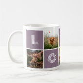 Hund Lover Herz Liebe Foto Collage Kaffeetasse (Links)