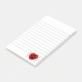 Hund Lover Herz und Pfoten Print Post-it Klebezettel (angewinkelt)