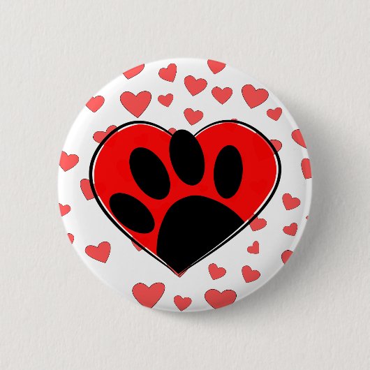 Hund Lover hört überall Button (Vorderseite)