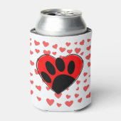 Hund Lover hört überall Dosenkühler (Kanne Vorderseite)