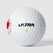 Hund Lover hört überall Golfball (Logo)