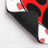 Hund Lover hört überall Mousepad (Ecke)