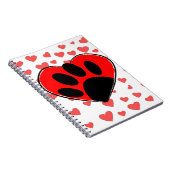 Hund Lover hört überall Notizblock (Rechte Seite)