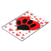 Hund Lover hört überall Notizblock (Linke Seite)