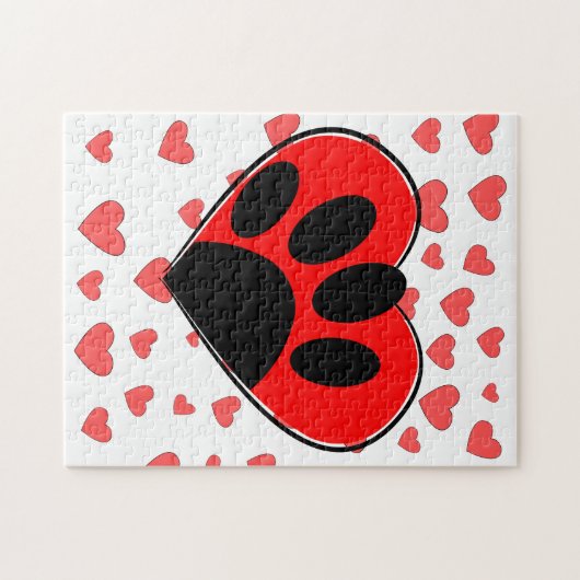 Hund Lover hört überall Puzzle (Horizontal)