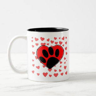 Hund Lover hört überall Zweifarbige Tasse