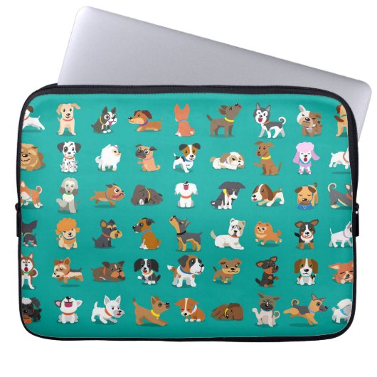 Hund Lover Hunde Breed World Laptopschutzhülle (Vorderseite)