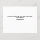 Hund Lover Hunde Katzen Weihnachtskarte (Rückseite)