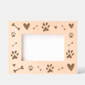 Hund Lover - Hunde Knochen und Paw Geätzte Rahmen (Vorderseite)