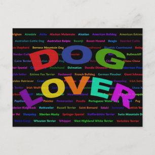 Hund Lover Hunde Postkarte