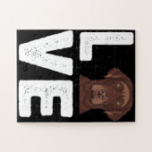 Hund Lover | I Liebe Chocolate Labrador Puzzle (Horizontal)