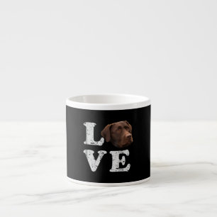 Hund Lover   I Liebe Chocolate Labrador Retriever Espressotasse