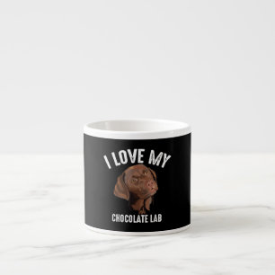 Hund Lover I Liebe Mein Schokolade Labrador Espressotasse