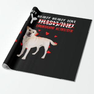 Hund Lover   Ich Liebe mein Labrador Retriever Geschenkpapier