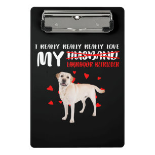 Hund Lover Ich Liebe mein Labrador Retriever Mini Klemmbrett